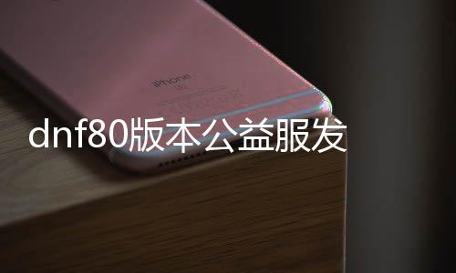 dnf80版本公益服发布网多脚色（dnf85公益服发布网）