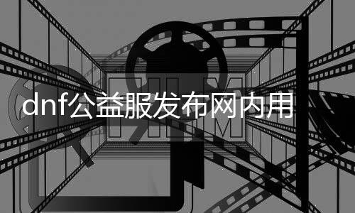 dnf公益服发布网内用帮助(dnf公益服发布网玩什么职业)